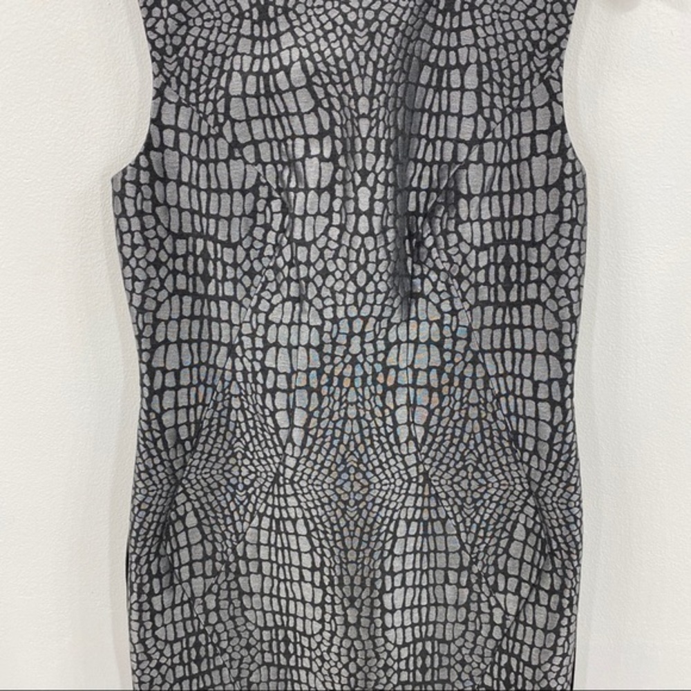 DVF Silver Alligator Jacquard + Black Dress - Picture 3 of 9